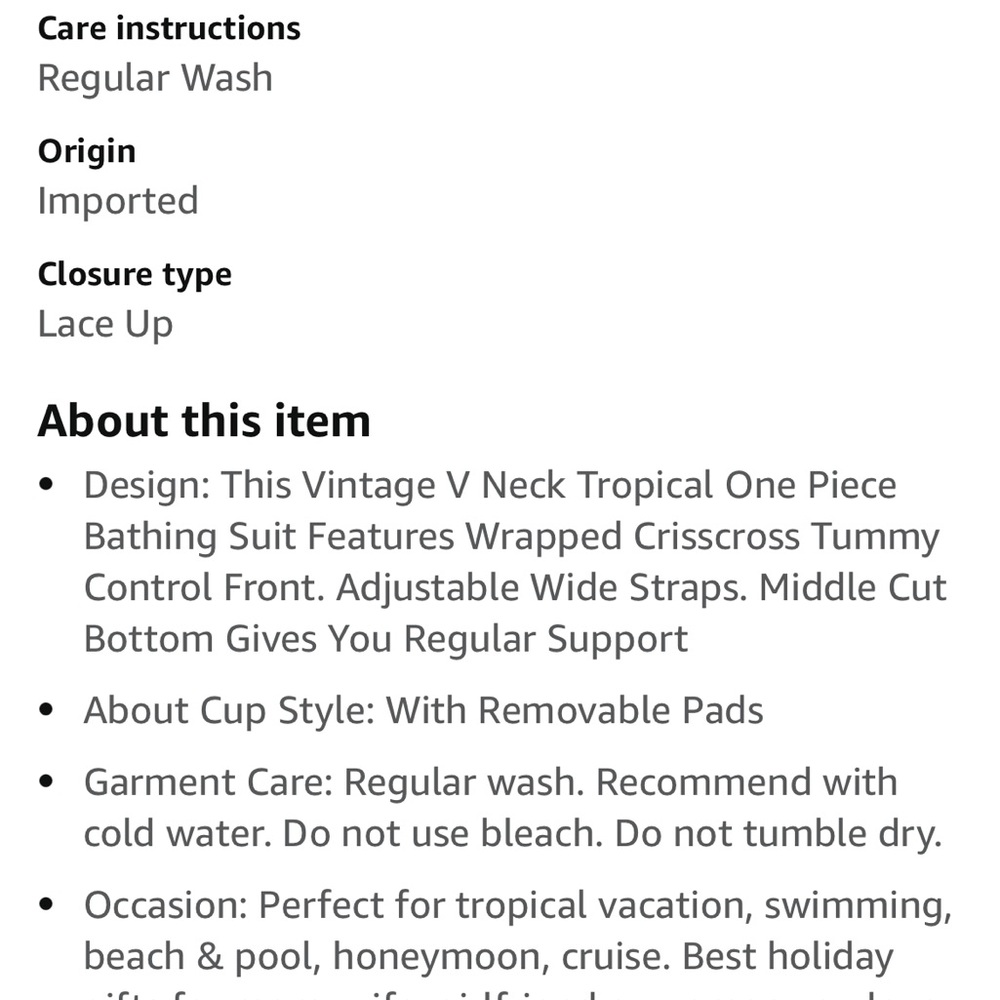 Cupshe women’s one piece bathing suit size large - Picture 8 of 8